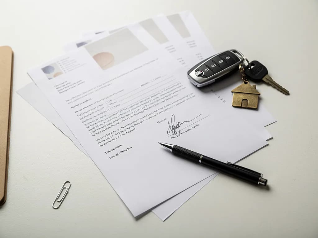 BHD León mortgage application documents with house keys on a desk, symbolizing the real estate financing process